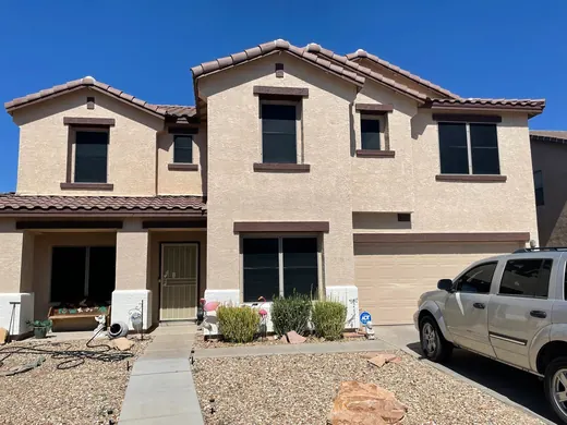 Home exterior screen layout from Arizona Screen Techs’ project library.